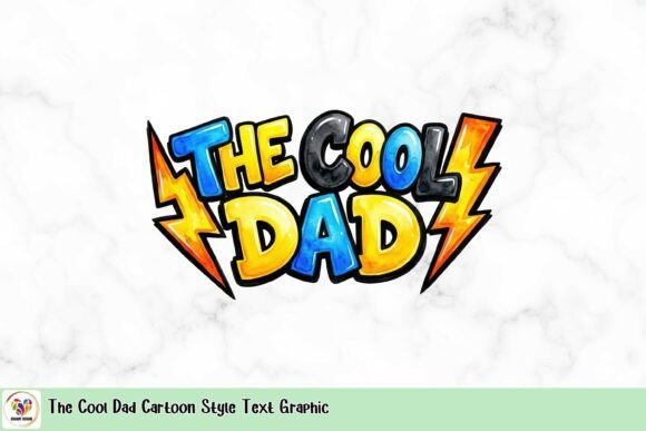 Elevating Father’s Day Projects with The Cool Dad Cartoon Style Text Graphic