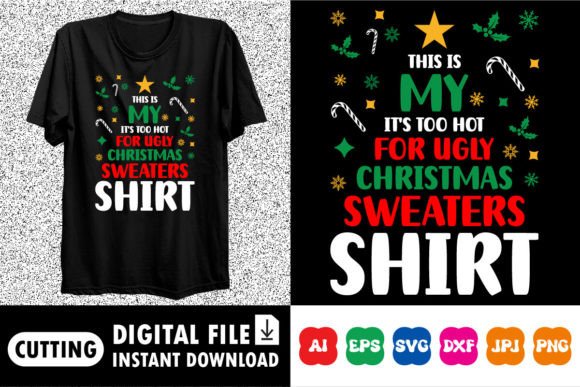 Evaluating Christmas Sweaters Shirt Graphic Design Files for DIY Projects