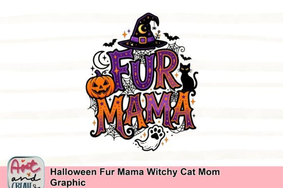 Evaluating the Halloween Fur Mama Witchy Cat Mom Graphic for Seasonal Merchandise