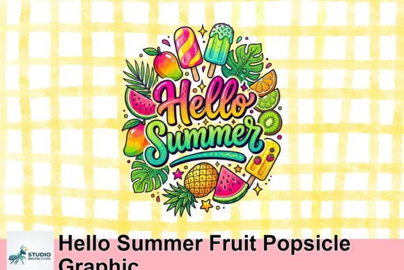 Evaluating the Hello Summer Fruit Popsicle Graphic for Seasonal Design Projects