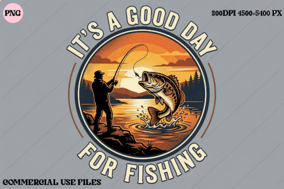 Fishing Day Bass Catch Sunset Graphic: Integrating High-Resolution Assets into Creative Workflows