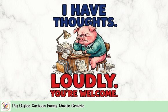 Integrating the Pig Office Cartoon Funny Quote Graphic into Modern Visual Communication