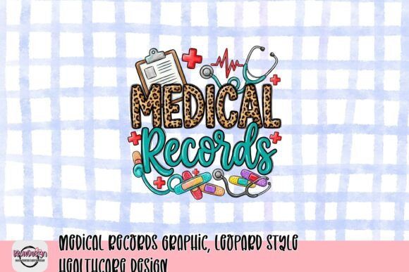 Leopard Style Medical Records Graphic Design