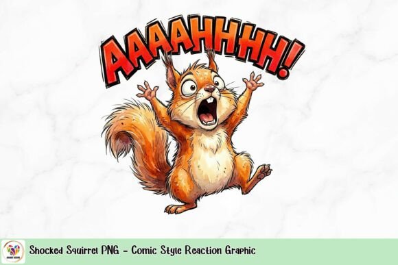 Shocked Squirrel PNG - Comic Style Reaction Graphic: A Practical Guide for Creators